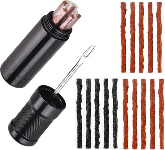 Tubeless Banden Reparatieset voor Fietsen - Inclusief 15 Reparatieslierten van Merkloos