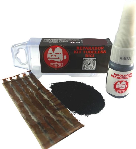 Tubeless Bandenreparatie - Lekke Band Kit - Snel Banden Plakken - Voor Grote Sneden - Compact Formaat - Zwart van Merkloos