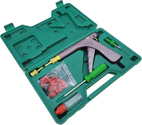 Tubeless Bandenreparatie Set met Opbergkoffer voor Ronde Gat Reparaties
