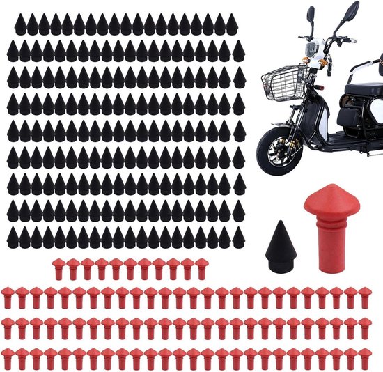 Tubeless Bandenreparatieset - Paddenstoeldoppen Bandenreparatie - Noodreparatie Onderweg - Hoge Temperatuurbestendig - 90 stuks - Zwart van Merkloos