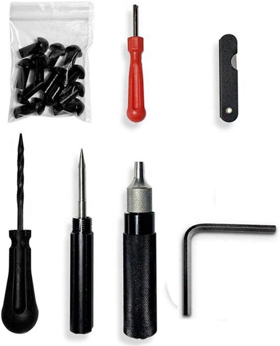 Tubeless Bandenreparatieset voor Motorfiets en Scooter van Merkloos