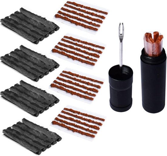 Tubeless Fiets Reparatiekit voor MTB en Racefiets - Met 45 Pluggen van Merkloos