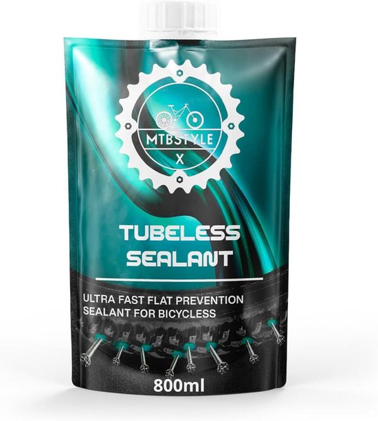 Tubeless Fietsonderhoud: Reparatievloeistof voor Banden tot 6 mm, 800 ml van Merkloos