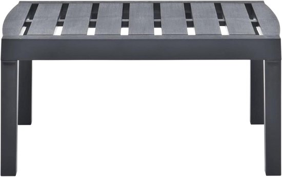 Tuin Tafel - Camping Tafel - Buiten Ontspannen - Weerbestendig Materiaal - 78 x 55 cm - Antraciet