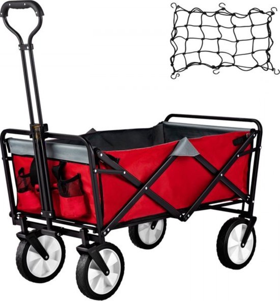 Tuin Wagen - Transportwagen - Strandkar - Kampeerwagen - Bolderkar - Max 80 kg van Merkloos
