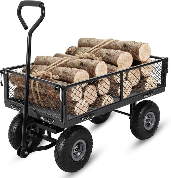 Tuinwagen - opvouwbaar - 150 kg - Tuinkar - Bolderwagen - Bolderkar Opvouwbaar van Deuba