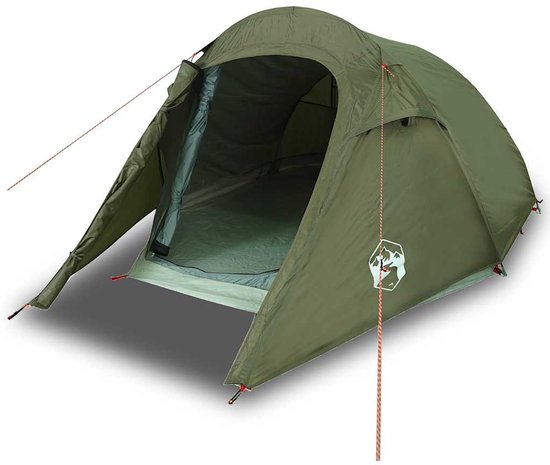 Tunneltent 3-persoons waterdicht olijfgroen van Merkloos