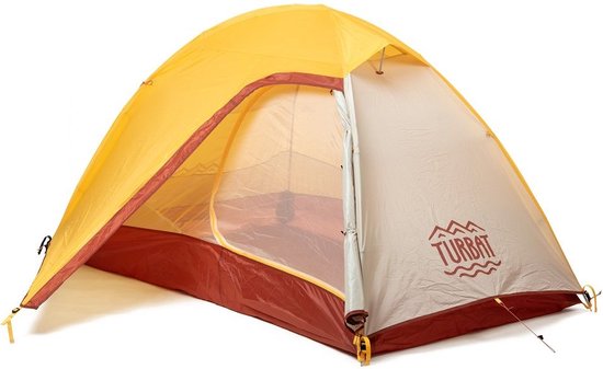 Turbat Borzhava 2 Alu - lichtgewicht tent - 2 persoons - Geel van Turbat