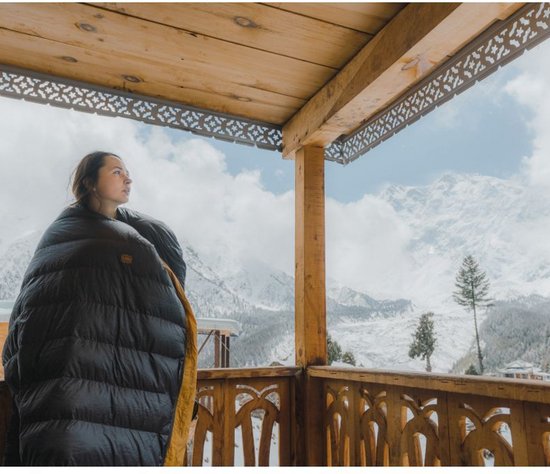 Turbat mummyslaapzak Down NOX 400 -17°C - 195 Grijs - Grijs van Merkloos