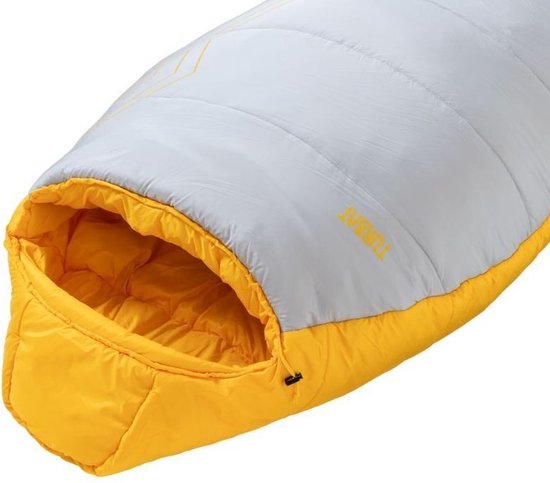 Turbat mummyslaapzak Tourer Gold Fusion - Dawn Blue -15°C - Geel van Turbat
