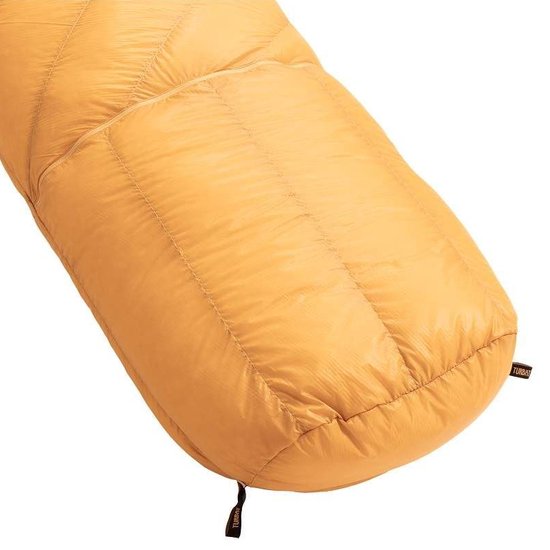 Turbat mummyslaapzak Ultar met gebogen ritssluiting -21°C - Geel van T