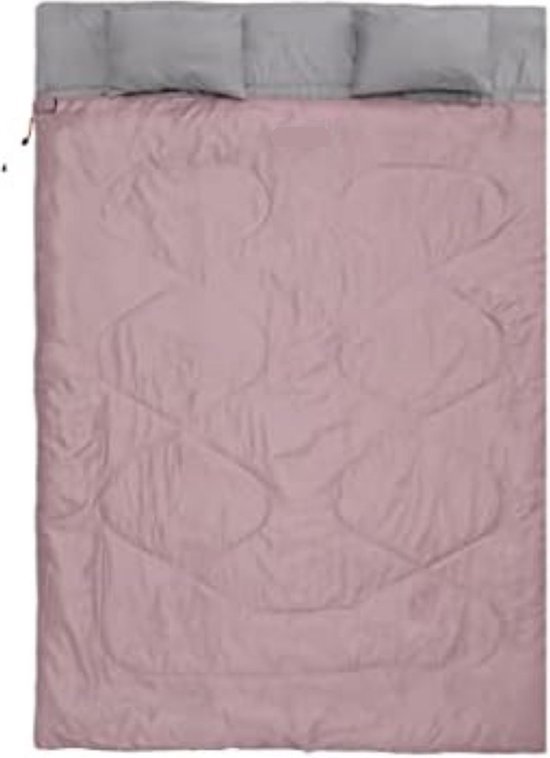 Tweepersoons Slaapzak - Slaapzak 2 Personen - Dubbele slaapzak - Roze van LifeGoods