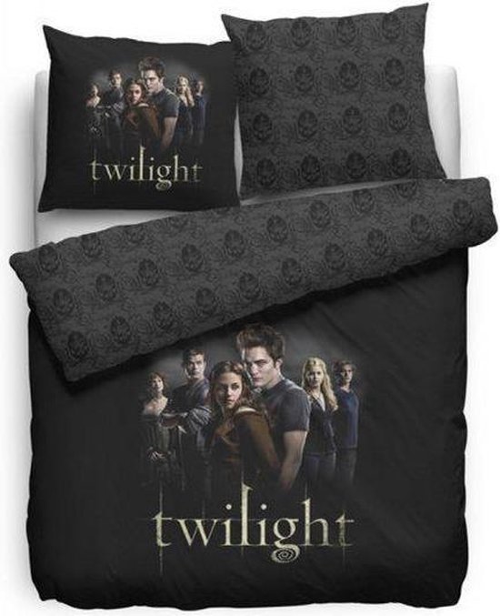 Twilight The Cullens Dekbedovertrek - Tweepersoons - 200x200/220 cm - Zwart van Twilight