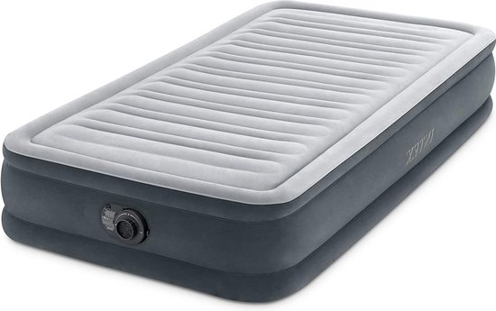 Twin Comfort-Plush Luchtbed met Fiber-Tech RP - Afmetingen 99 cm x 191 cm x 33 cm - Intex