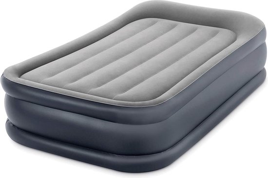 Twin Deluxe Airbed with Fiber-Tech RP - Inflated Size 99cm x 191cm x 42cm - Comfortable Camping Bed van T