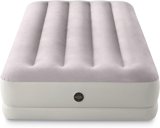 Twin Dura-Beam Prestige Mid-Rise Luchtbed met USB150 - Opgeblazen Grootte: 99cm x 1.91m x 30cm (64177) van Intex
