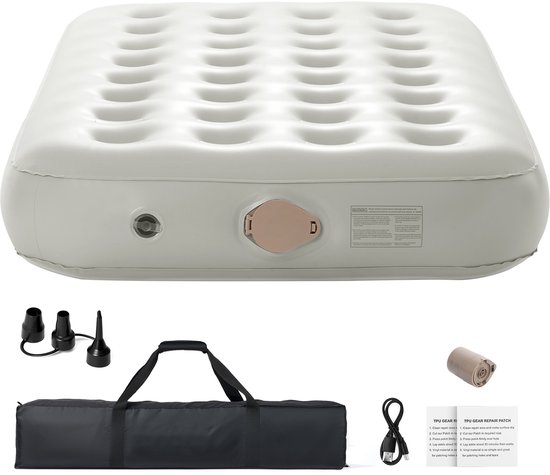 Twin Luchtbed met frame - Opblaasbaar matras voor 1 persoon met pomp en draagtas, snel opblazen (2 minuten), 300 lbs - Ondersteunend luchtbed voor thuis, gasten en op de camping van Zinus