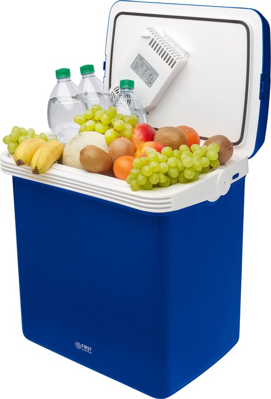TZS First Austria Thermo-Elektrische Koelbox 12V en 230 volt - 32L - Frigobox - Blauw van TZS First Austria