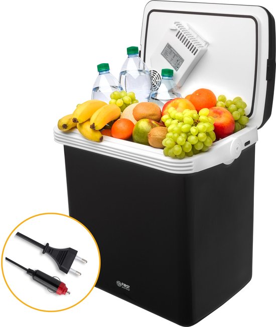 TZS First Austria Thermo-Elektrische Koelbox 12V en 230 volt - 32L - Frigobox - Zwart van TZS First Austria