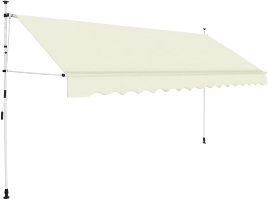Uitschuifbare Luifel 350 cm - Waterdicht en Weerbestendig Zonnescherm voor Terras en Tuin van Vidaxl