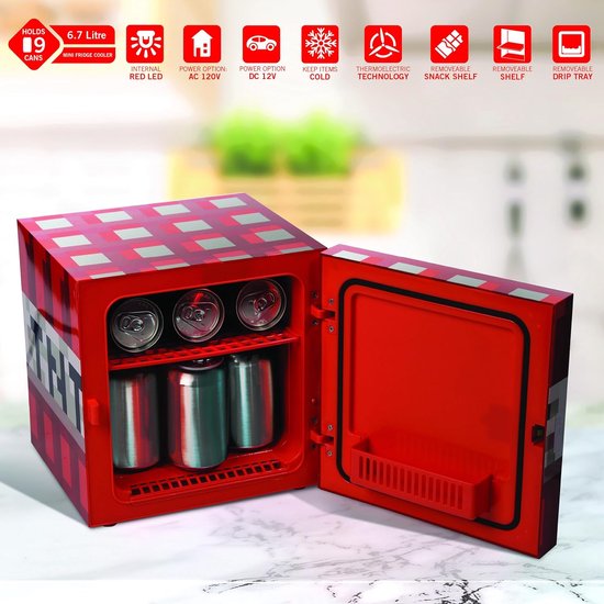 Ukonic Minecraft TNT mini fridge 220 V / 12 V - Koelbox met Minikoelkast-Functie van Ukonic