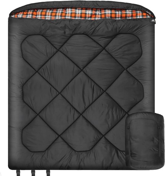 Ultra Comfortabele Dubbele Winter Slaapzak - Waterdicht en Ademend voor 2 Personen - Ideaal voor Kamperen en Buitensporten van Lumitact.
