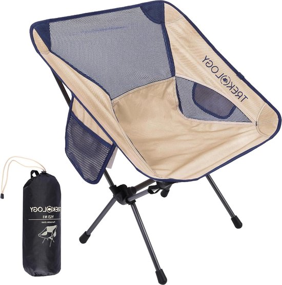 Ultra Licht Draagbare Opvouwbare Campingstoel - Compacte Opvouwbare Stoel voor Strand Wandelen Kamperen - YIZI N1 - Picknick & Backpacken van TREKOLOGY