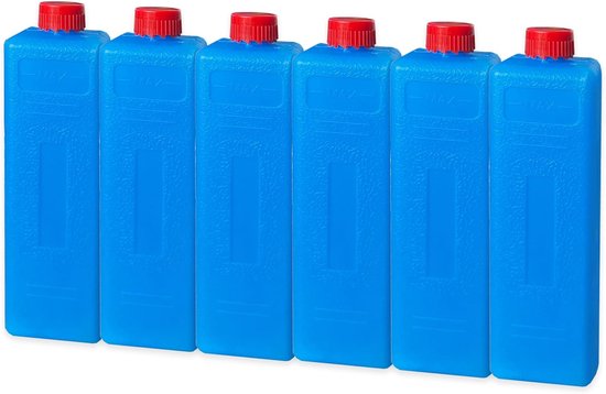 Ultradunne koelelementen voor kamperen en reizen - 6 stuks, herbruikbaar, 200 ml van Merkloos