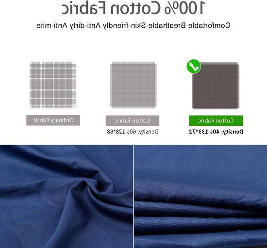 Ultralichte 2-in-1 katoenen slaapzak 95x220cm met beschermhoes, perfect voor backpacken, kamperen en reizen van Merkloos