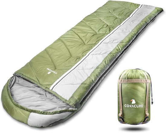 Ultralichte 4-Seizoenen Slaapzak Camping - Compact & Ademend voor Volwassenen en Kinderen