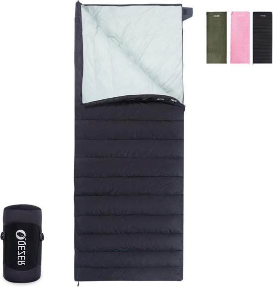 Ultralichte dons slaapzak - Kleine pakformaat - 3~4 seizoenen voor kamperen en trekking binnen/buiten