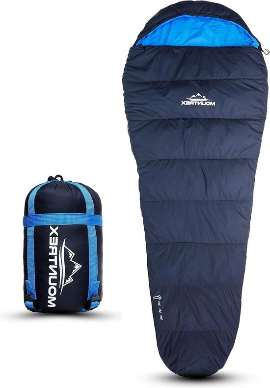 Ultralichte en compacte Mummie Slaapzak voor Outdoor Kamperen en Reizen - 3-4 Seizoenen - Zomerslaapzak (205 x 80cm) - Koppelbaar van Normani.