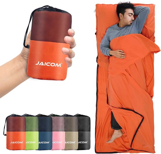 Ultralichte en Compacte Slaapzak 220 x 90 cm voor Kamperen en Reizen van Merkloos