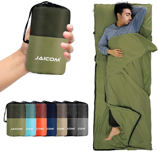 Ultralichte en compacte slaapzak voor kamperen, wandelen en zakenreizen - 220 x 90 cm van Forclaz