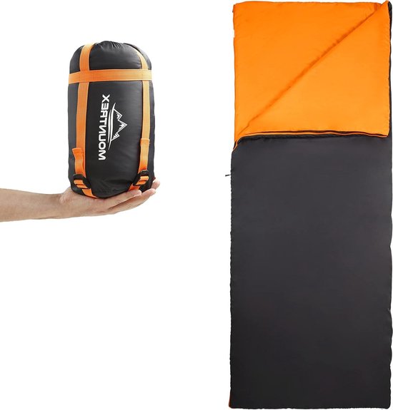 Ultralichte en Compacte Zomerslaapzak (730g) voor Outdoor Kamperen Reizen Festivals (200 x 75 cm) - Koppelbaar van COVACURE