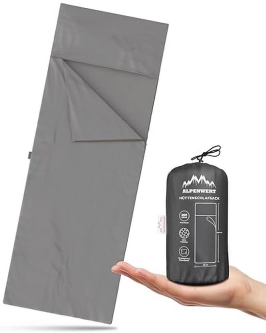 Ultralichte Huttenslaapzak voor Zomer en Reis - 220 cm x 80 cm, Ideaal voor Backpacking van Merkloos
