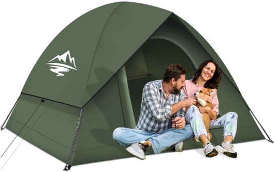 Ultralichte Kampeertent Voor 2-3 Personen - Waterdichte En Winddichte Dome Tent - 3-4 Seizoenen Tent - Compacte Tent Met Kleine Pakmaat - Ideaal Voor Trekking Camping En Outdoor Avonturen van Merkloos