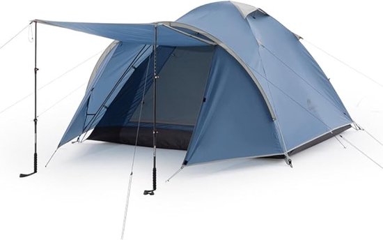 Ultralichte Koepeltent voor 3-4 Personen met Woonruimte en Ventilatie van Merkloos