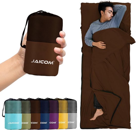 Ultralichte Microfibre Huttenslaapzak - Compacte Zomer & Reisslaapzak voor Hotels en Backpacken
