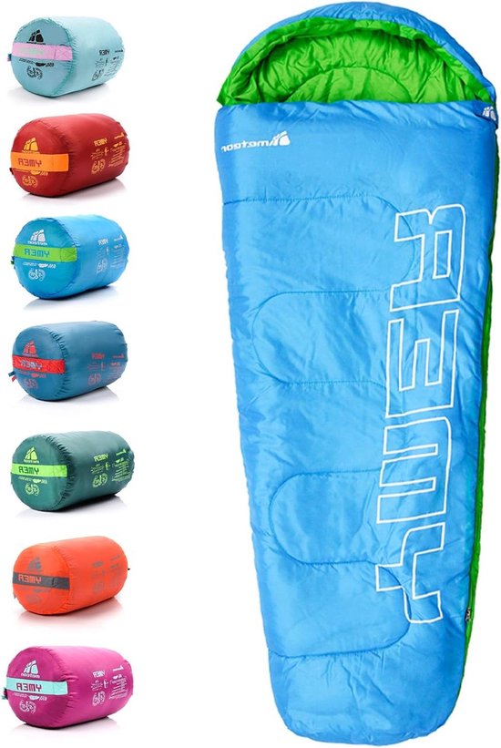 Ultralichte Mummieslaapzak voor Kinderen met Capuchon - Ideaal voor Kamperen, Reizen, Wandelen - Festival Camping Kamperen Toerisme van Merkloos