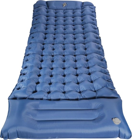 Ultralichte Opblaasbare Campingmat met Geïntegreerde Voetpomp - Comfortabel en Compact voor Kamperen van Merkloos