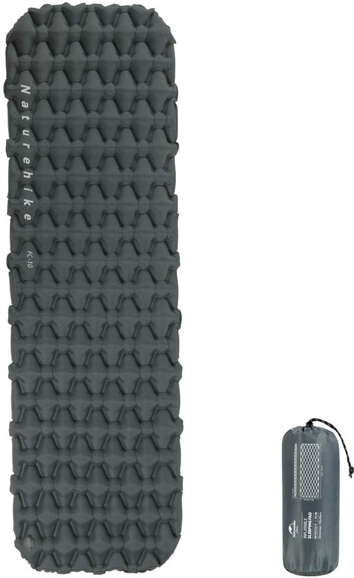 Ultralichte Opblaasbare Slaapmat Enkele Slaapmatten 6,5 cm Dikke Opblaasbare Slaapmatten Buiten Compact en Vochtbestendig voor Wandelen, Backpacken, Kamperen