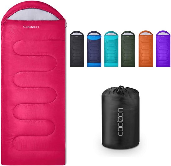 Ultralichte Outdoor Slaapzak voor 3-4 Seizoenen, Compact en Comfortabel voor Kamperen en Wandelen van Merkloos