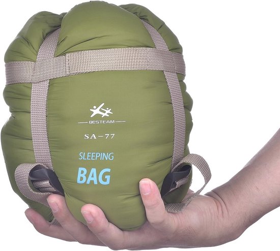 Ultralichte rechthoekige slaapzak voor warm weer - 75 inch, ideaal voor outdoor, kamperen, backpacken en wandelen van Merkloos