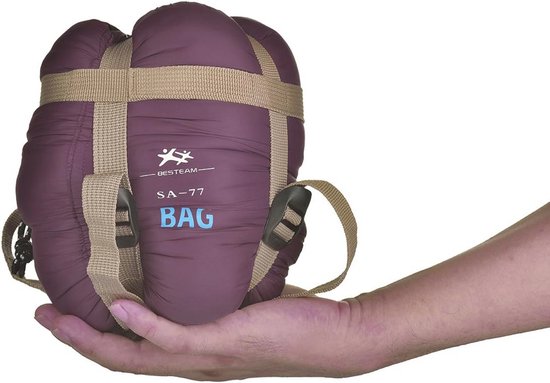Ultralichte rechthoekige slaapzak voor warm weer - perfect voor kamperen, backpacken en wandelen - geschikt voor kinderen en volwassenen van Merkloos