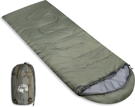 Ultralichte slaapzak 14 kg - compact en geschikt voor kamperen, wandelen, backpacken en motortochten.