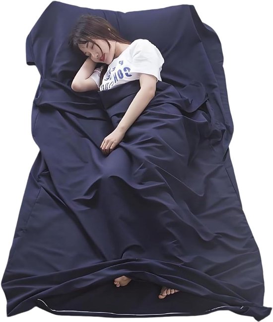 Ultralichte Slaapzak met Extra Kussen voor Rugzakken, Hostels en Cabins - 220 x 90 cm, Ideaal voor Kamperen en Reizen van Merkloos