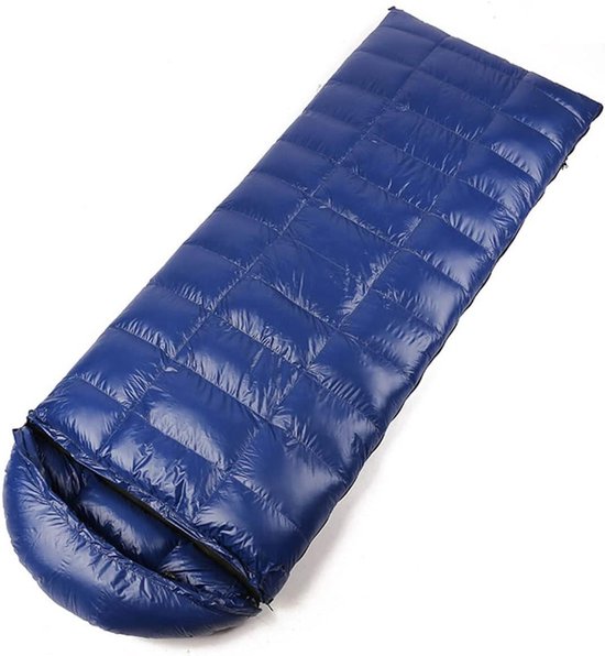 Ultralichte Slaapzak - Outdoor Slaapzak - Kamperen in de Winter - Waterdichte Draagtas - One Size - Marineblauw