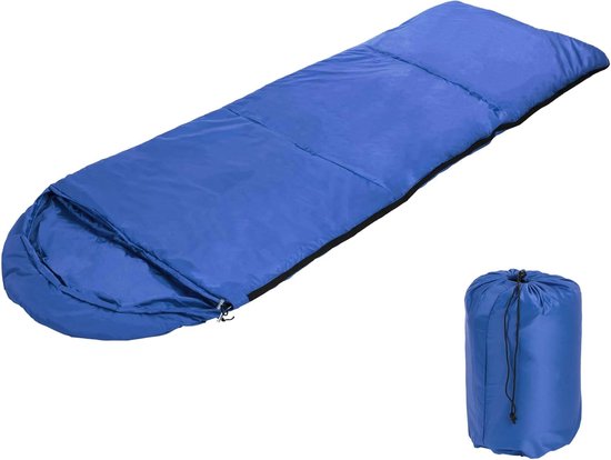 Ultralichte Slaapzak voor Camping en Outdoor, 210x75 cm, Waterafstotend Polyester, Geschikt voor 10-25 °C van Merkloos