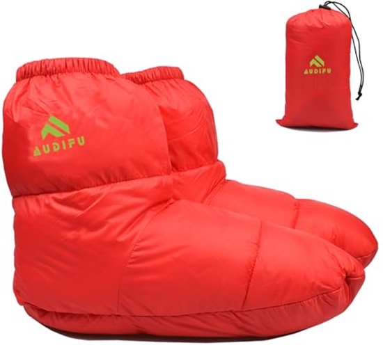 Ultralichte Warme Donsbooties voor Kamperen en Backpacken - Comfortabele Slaapsokken voor Mannen en Vrouwen van Merkloos